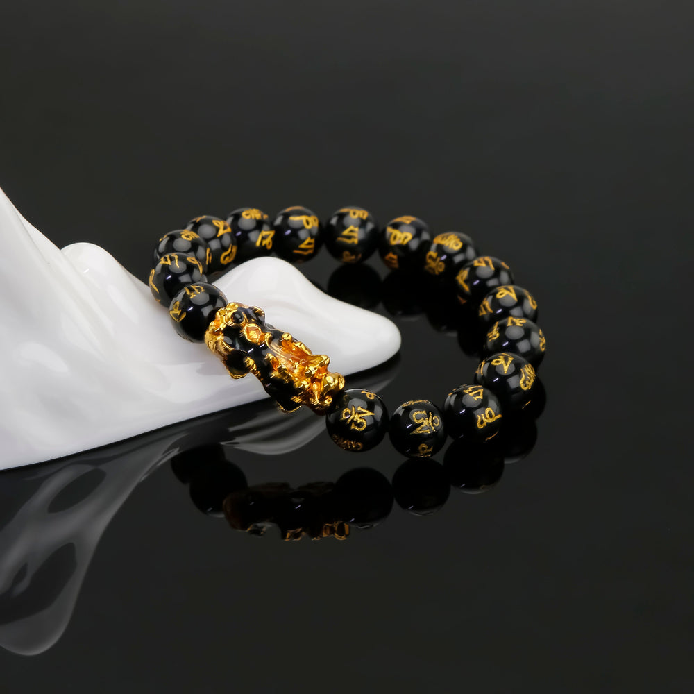 Pixiu Obsidian Wealth & Protecction Bracelet