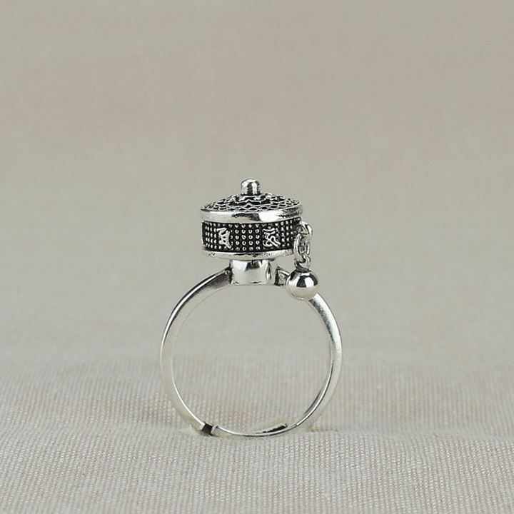 Tibetan Prayer Wheel Ring