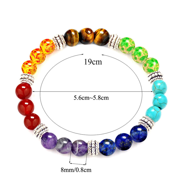 7 Chakra Stones Bracelet 