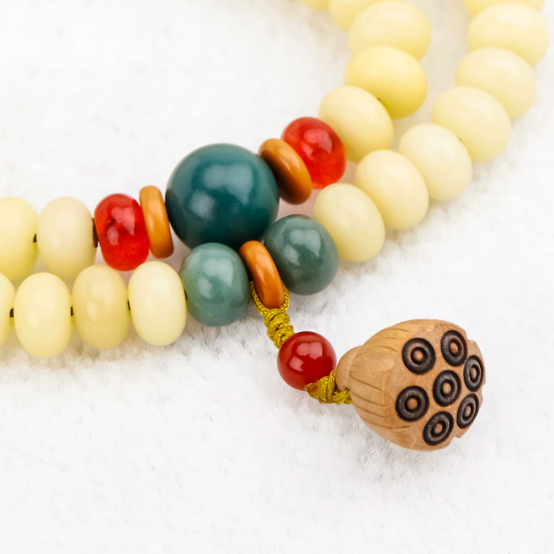 Bodhi Seed Lotus Pod Double Wrap Bracelet