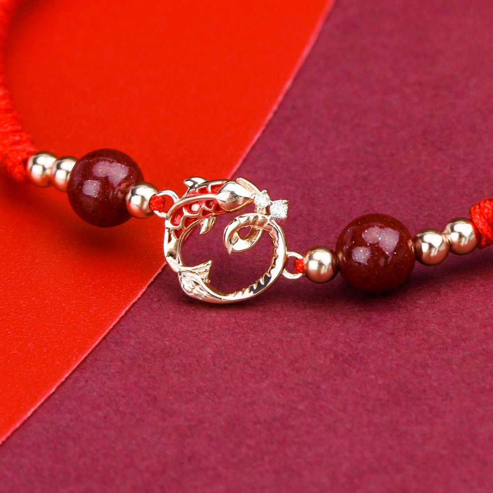 Cinnabar Koi Fish Year Of Snake Red String