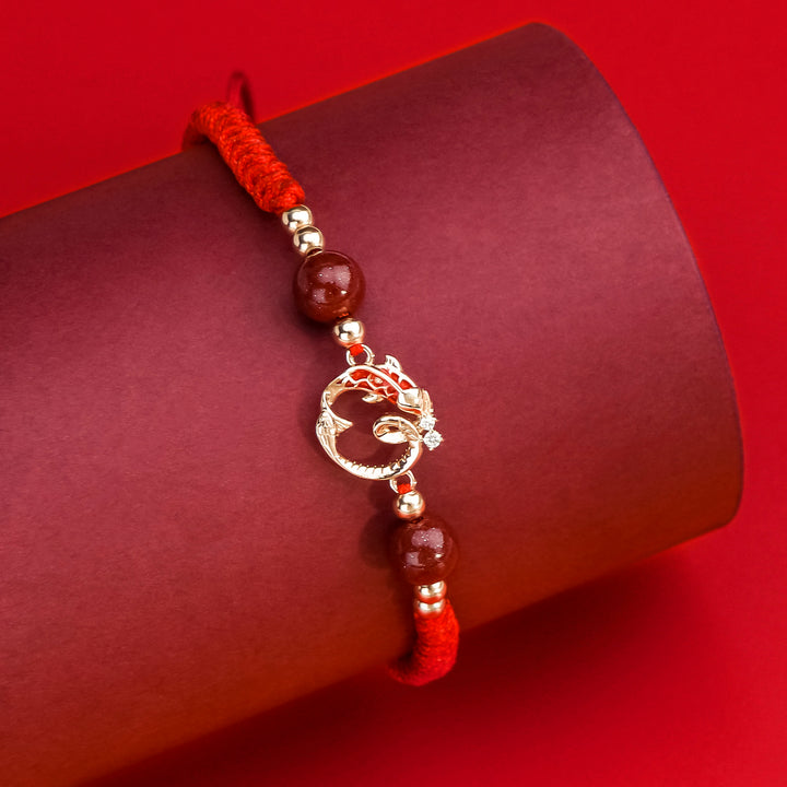 Cinnabar Koi Fish Year Of Snake Red String