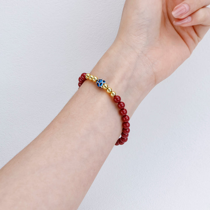 Cinnabar Lotus Bracelet