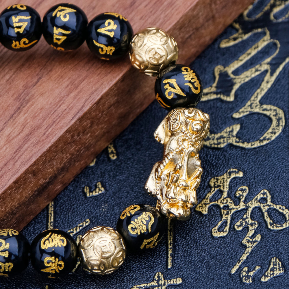 Feng Shui Black Obsidian Wealth Bracelet