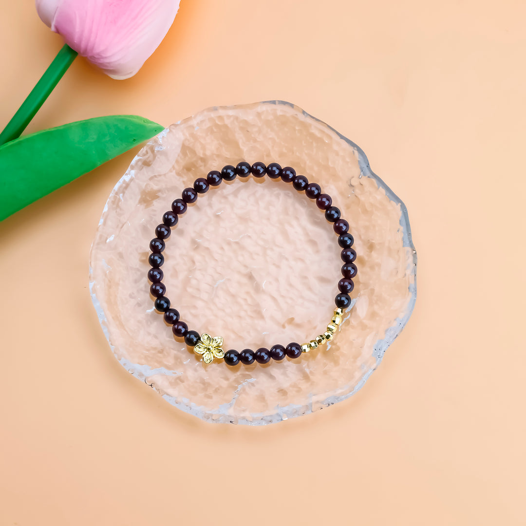 Golden_Garnet_Flower_Bracelet