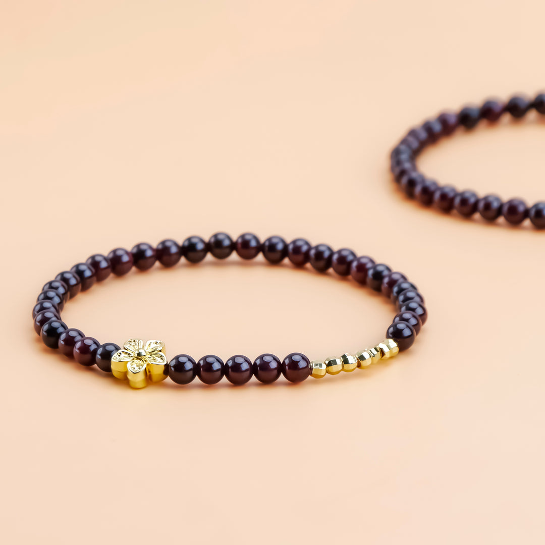 Golden_Garnet_Flower_Bracelet