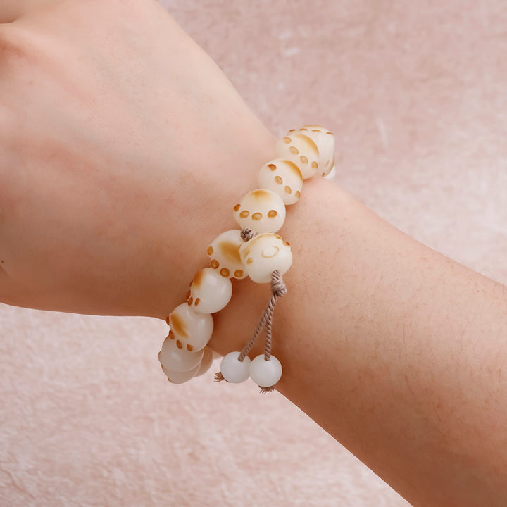 Lucky Cat Bodhi Seed Cat Paw Bracelet