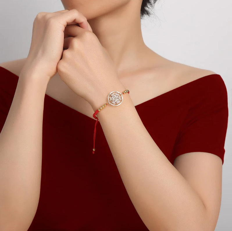 Metatron’s Cube String Bracelet