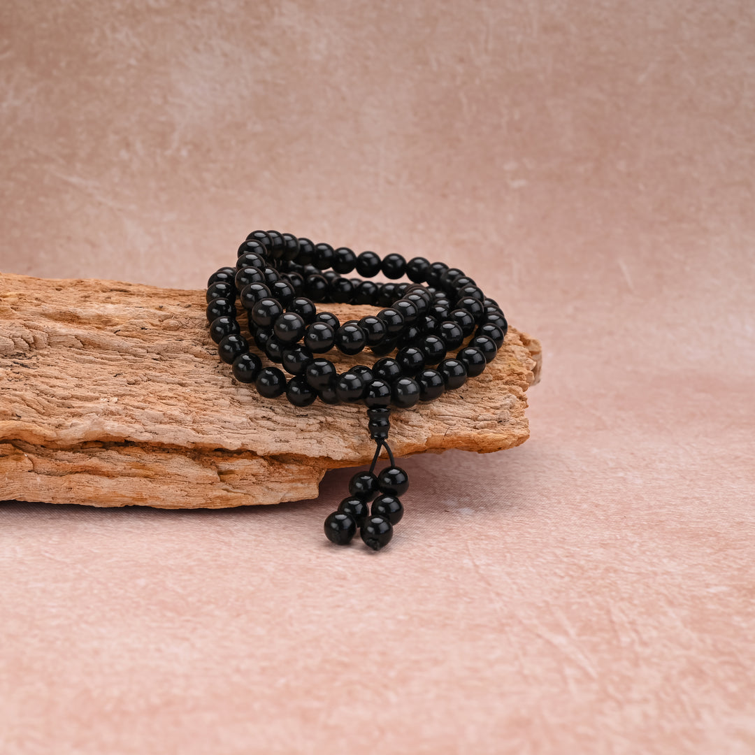 Obsidian 108 Mala Beads Fulfilment Bracelet