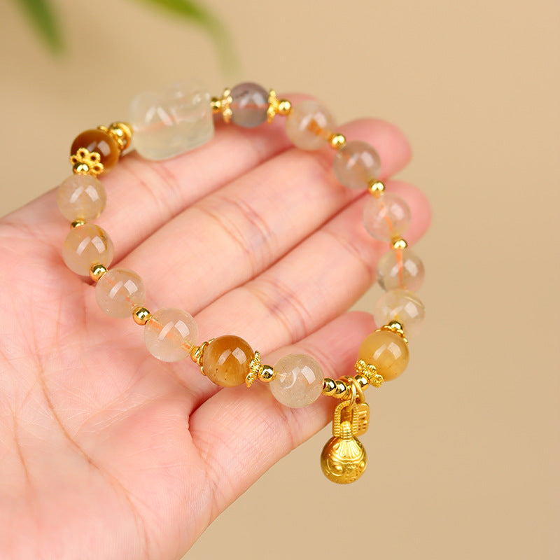 Pixiu Citrine Crystal Bracelet