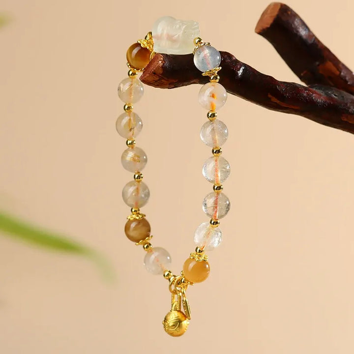 Pixiu Citrine Crystal Bracelet