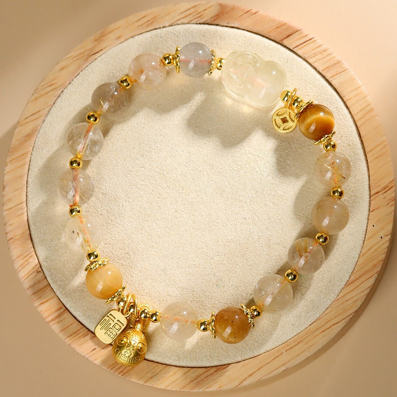 Pixiu Citrine Crystal Bracelet