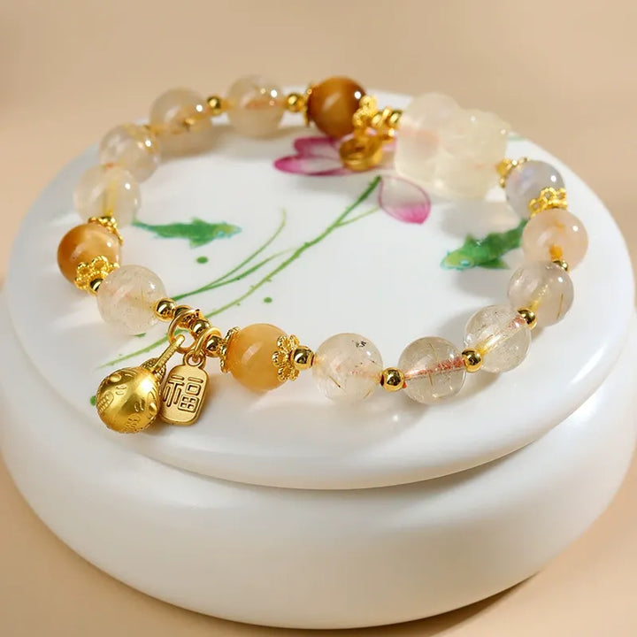 Pixiu Citrine Crystal Bracelet