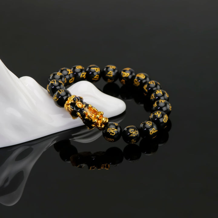  Pixiu Obsidian Wealth & Protecction Bracelet