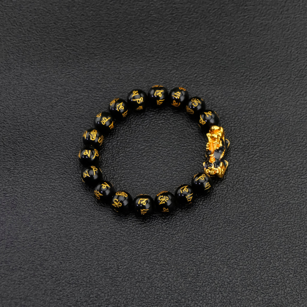  Pixiu Obsidian Wealth & Protecction Bracelet