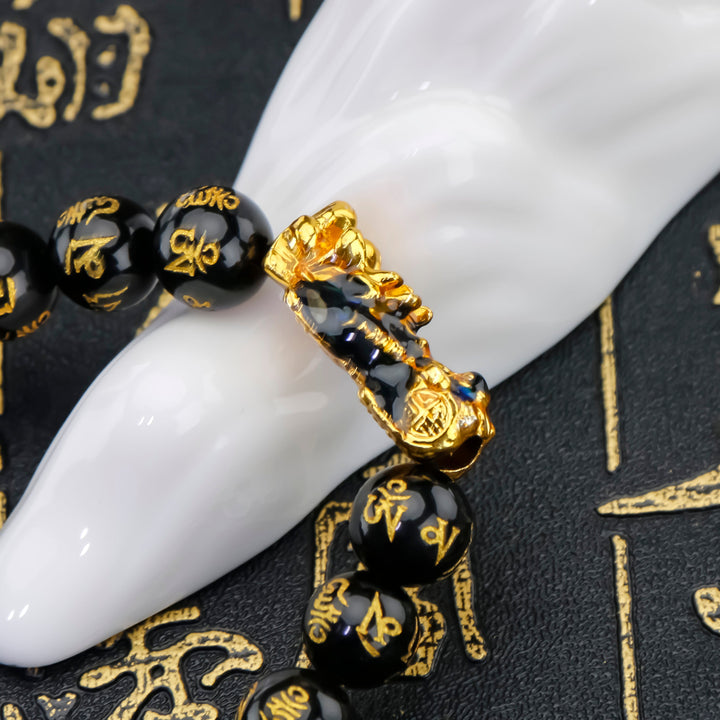  Pixiu Obsidian Wealth & Protecction Bracelet