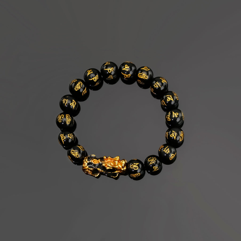 Pixiu Obsidian Wealth & Protecction Bracelet