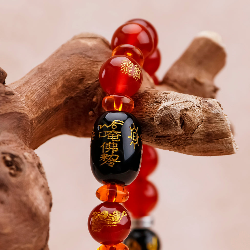Red Agate Pixiu Taisui Bracelet