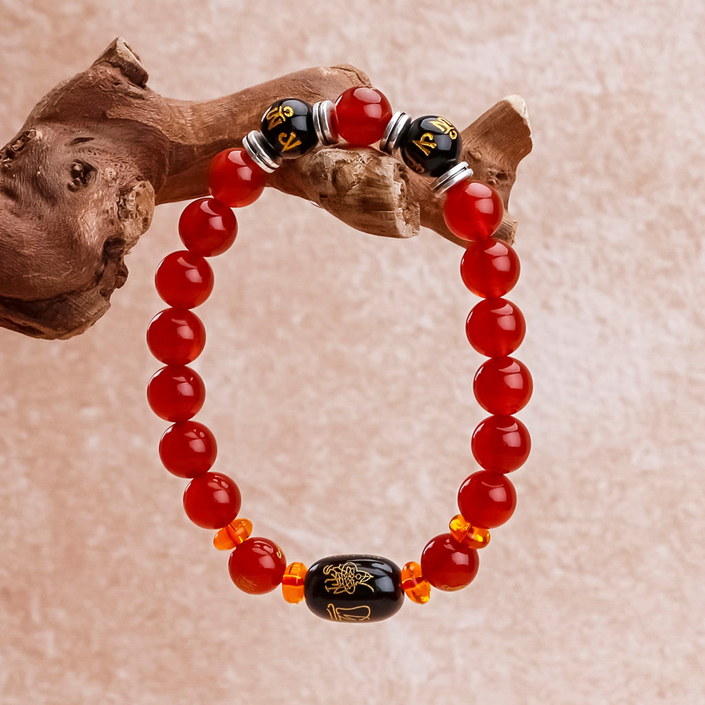 Red Agate Pixiu Taisui Bracelet