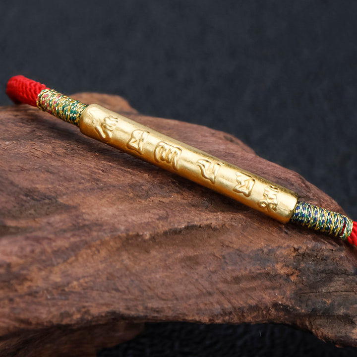 Six Words Mantra Red String Bracelet-Lucky