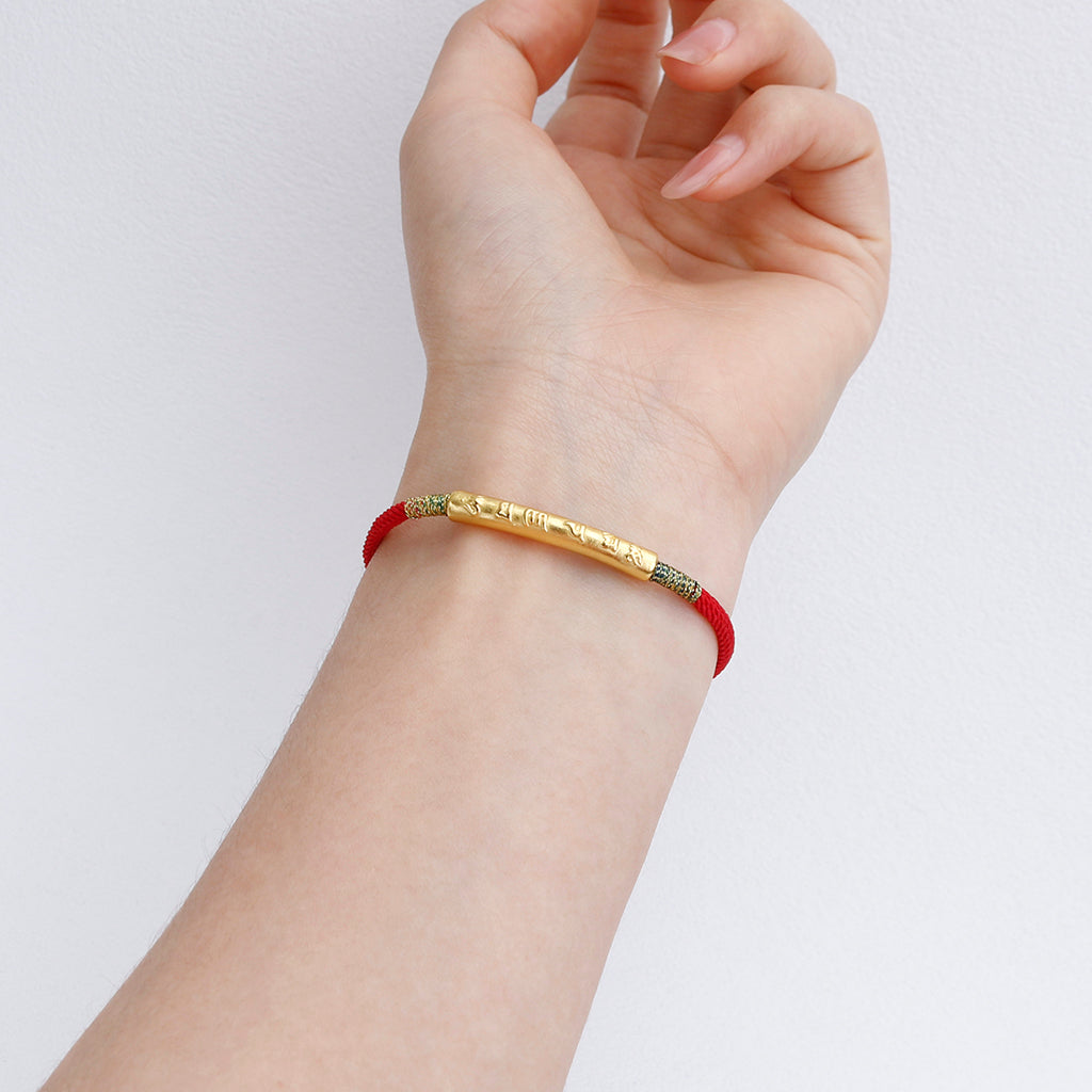 Six Words Mantra Red String Bracelet-Lucky