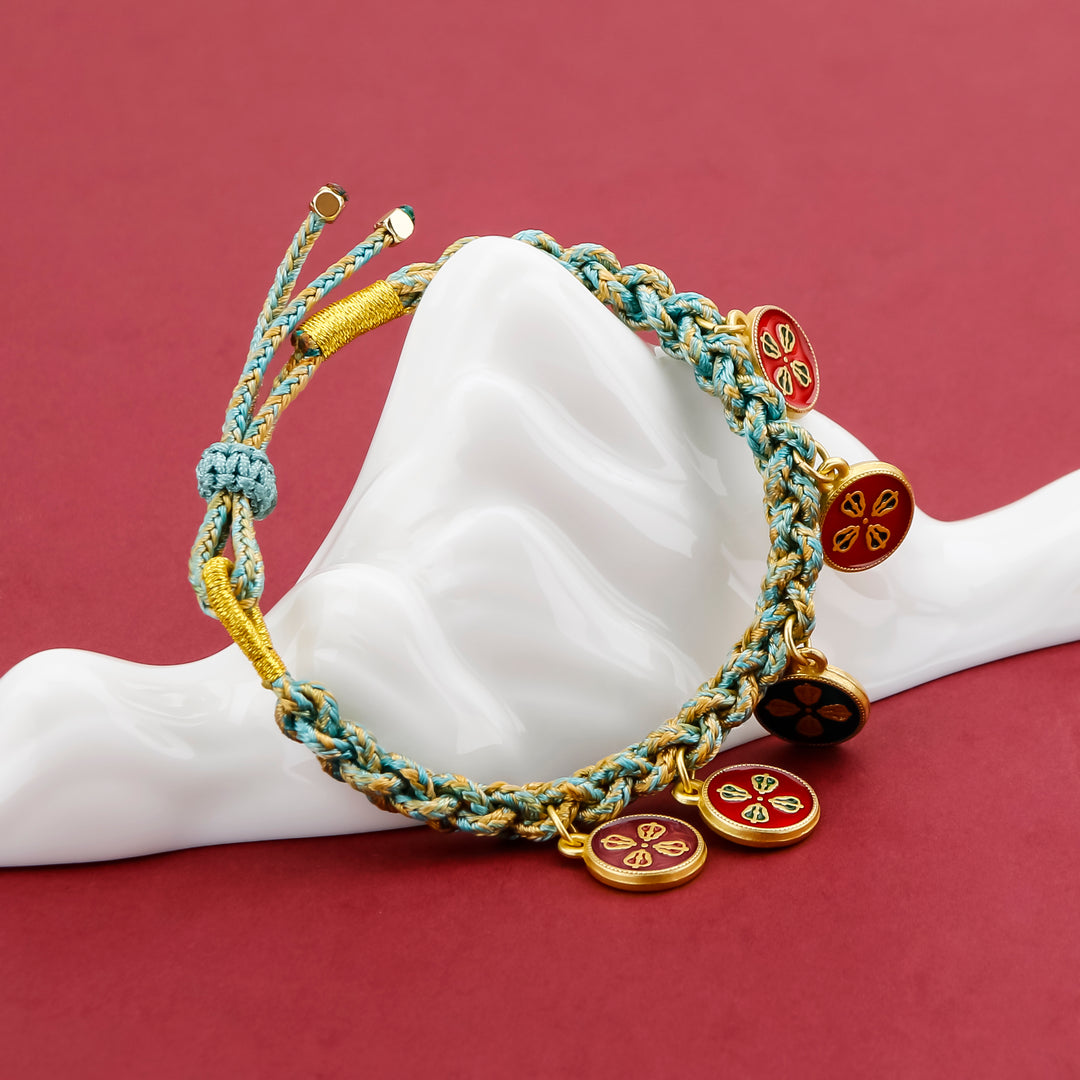 Tibetan Five God Of Wealth Luck Handcrafted Bracelet