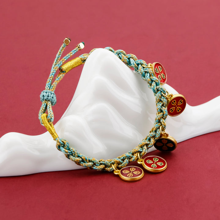 Tibetan Five God Of Wealth Luck Handcrafted Bracelet