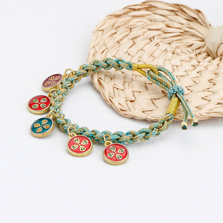 Tibetan Five God Of Wealth Luck Handcrafted Bracelet