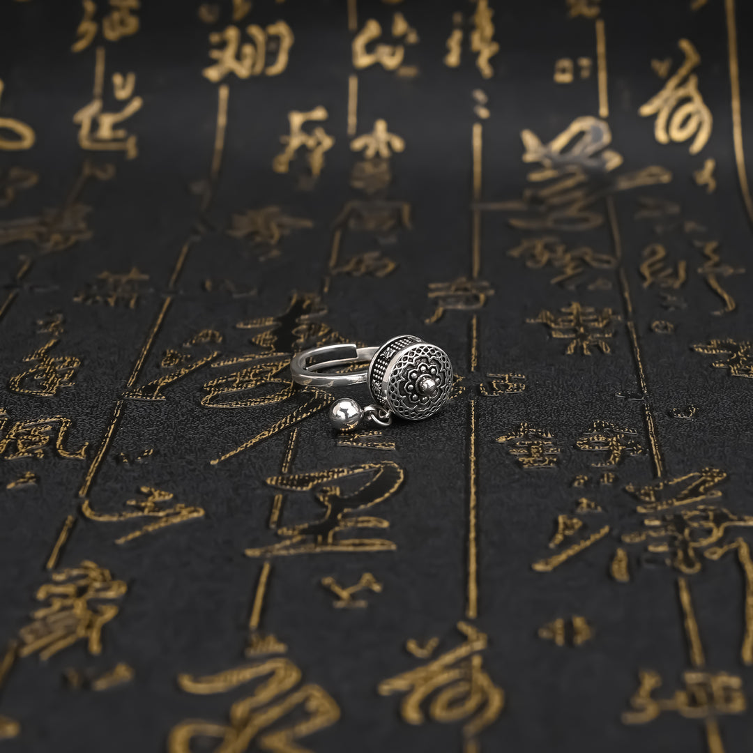 Tibetan Prayer Wheel Ring
