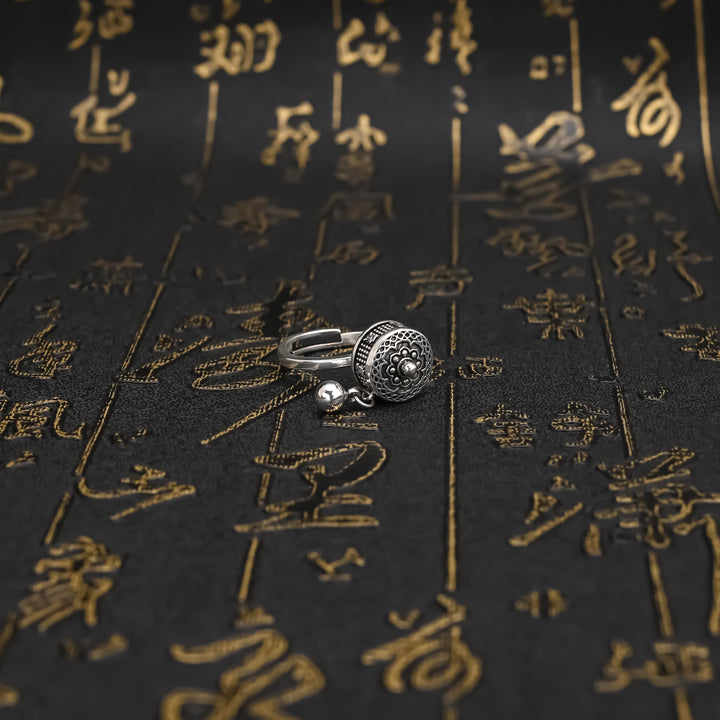 Tibetan Prayer Wheel Ring