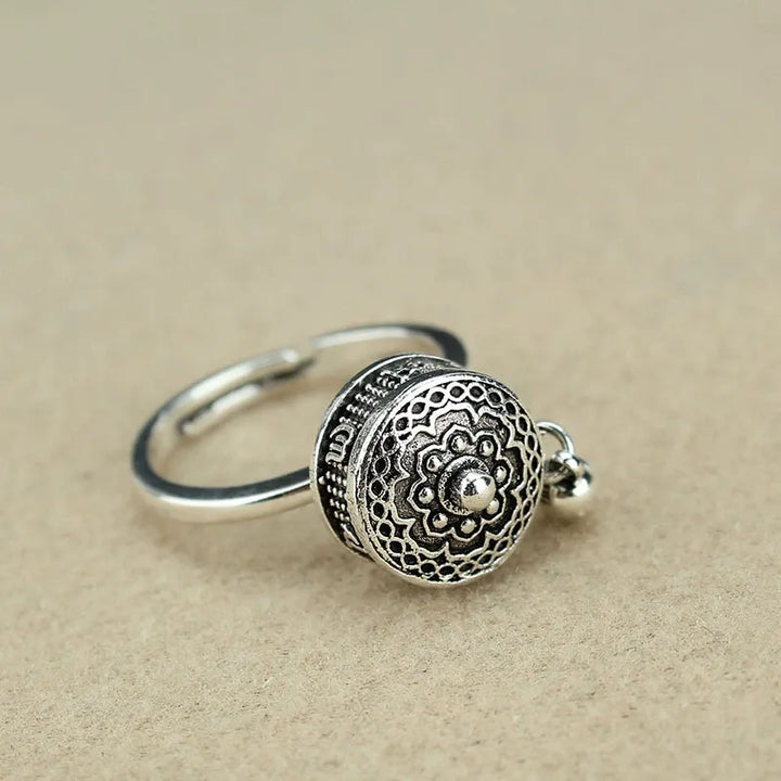 Tibetan Prayer Wheel Ring