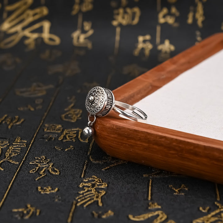 Tibetan Prayer Wheel Ring