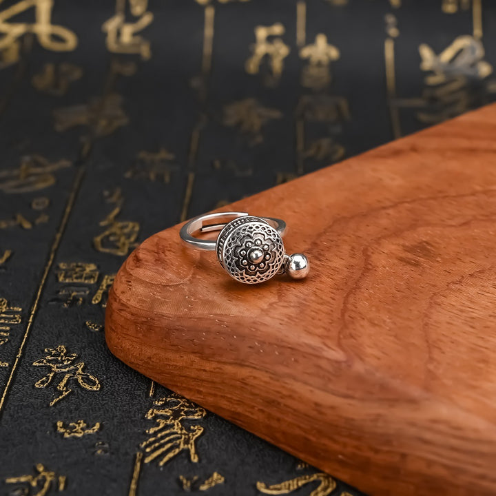 Tibetan Prayer Wheel Ring