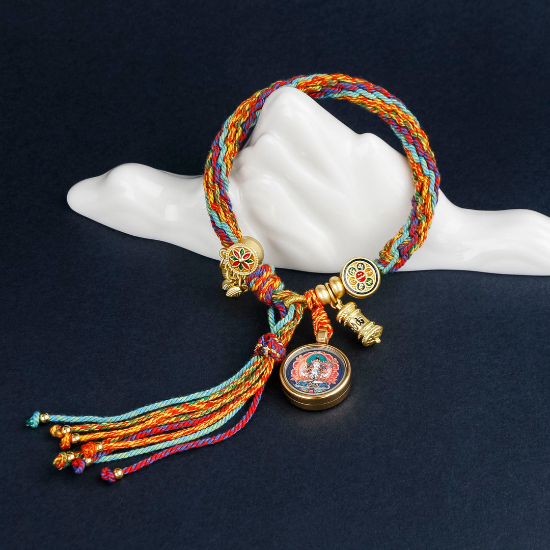 Tibetan Six Words Mantra Dreamcatcher Bracelet-Luck