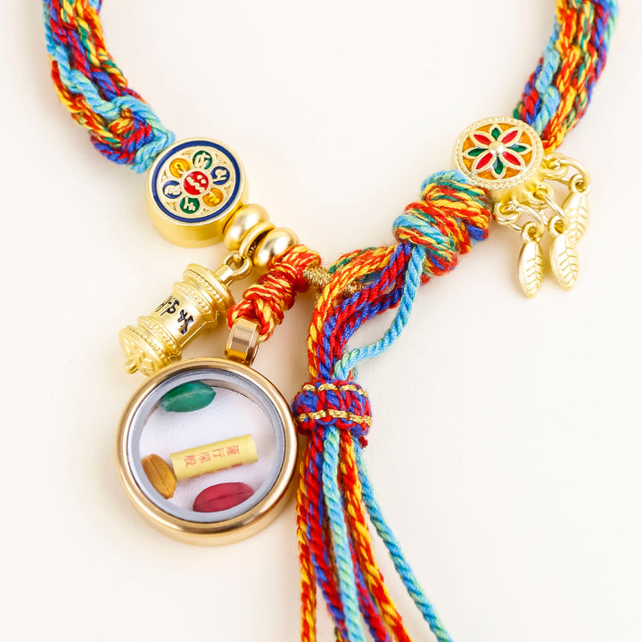 Tibetan Six Words Mantra Dreamcatcher Bracelet-Luck