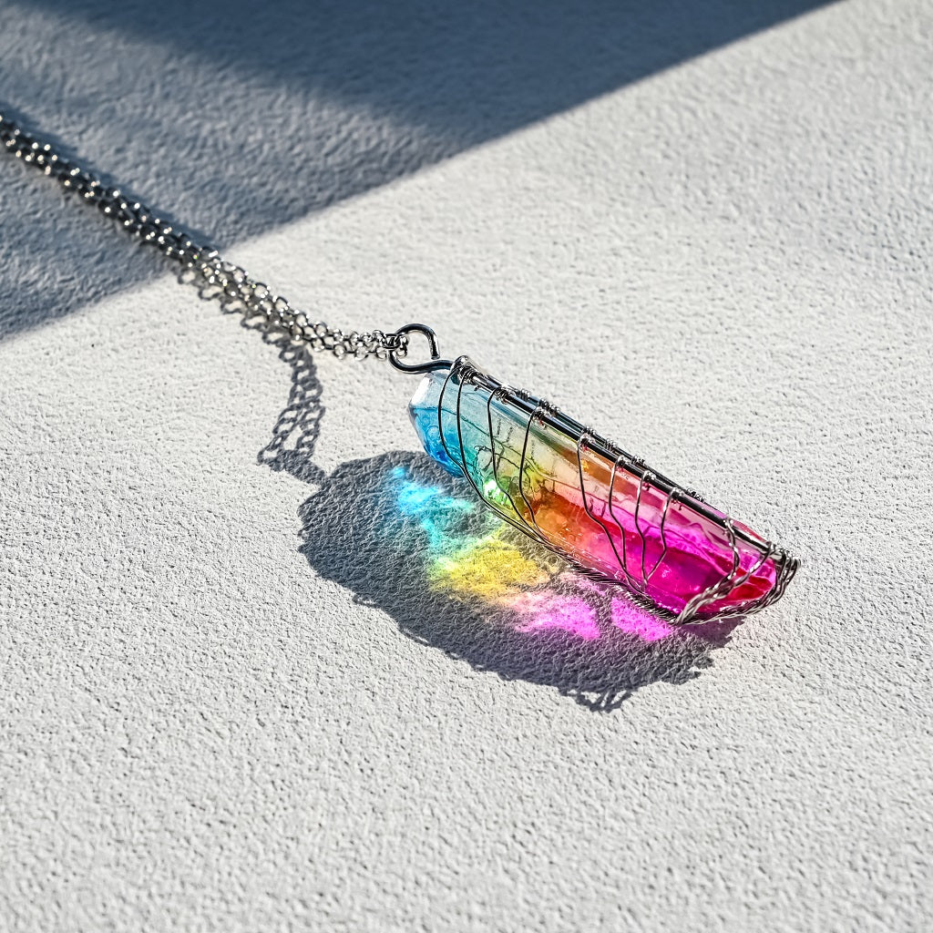 Tree of Life Crystal Chakra Necklace