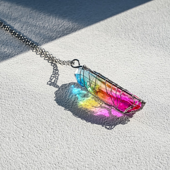 Tree of Life Crystal Chakra Necklace