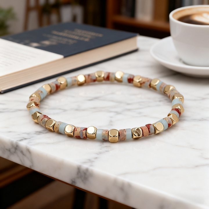 Vintage Stone Beaded Bracelet