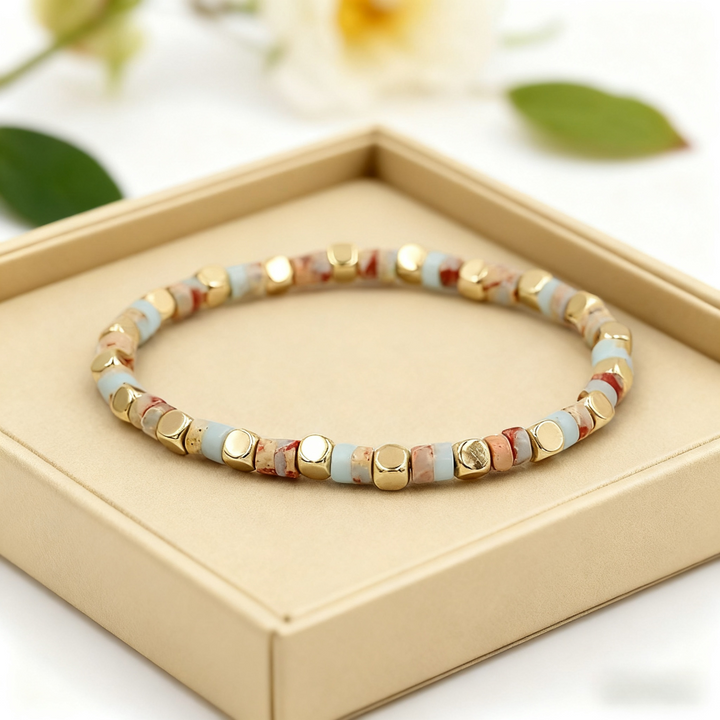 Vintage Stone Beaded Bracelet