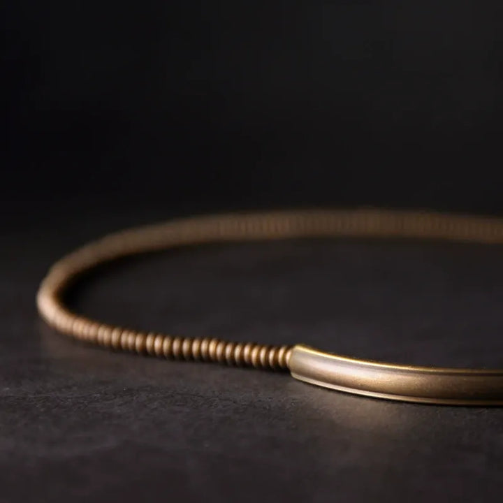 Vintage Lava Rock Copper Bracelet