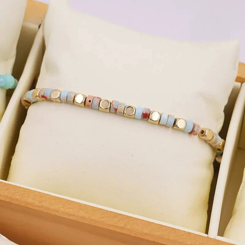 Vintage Stone Beaded Bracele 7