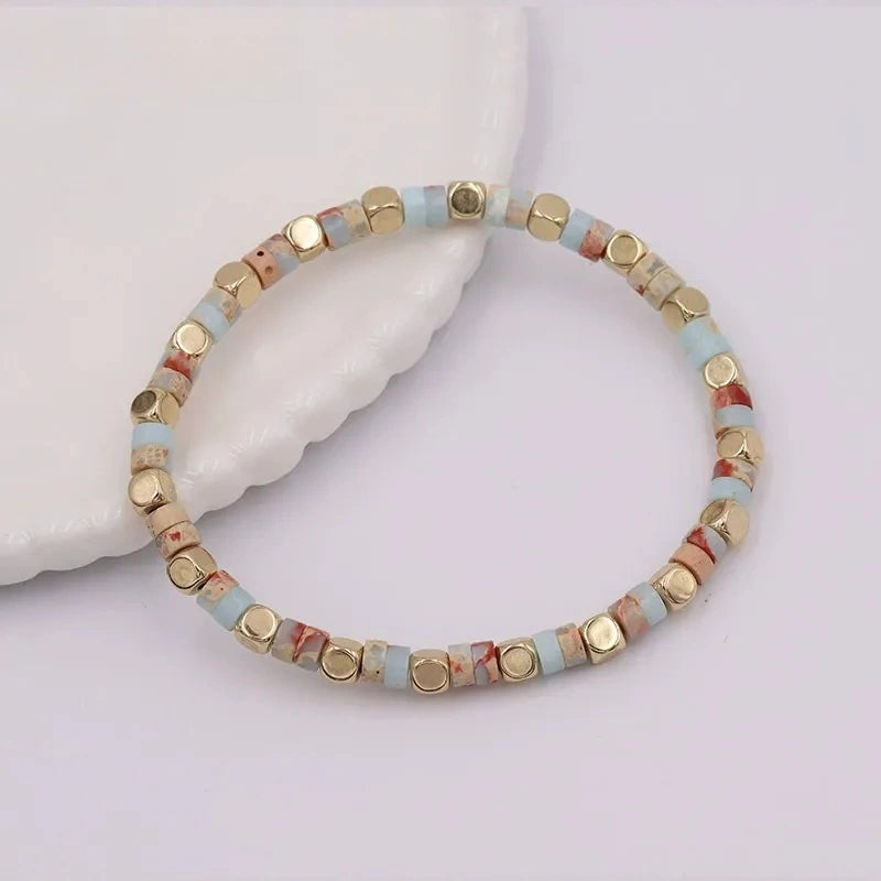 Vintage Stone Beaded Bracelet