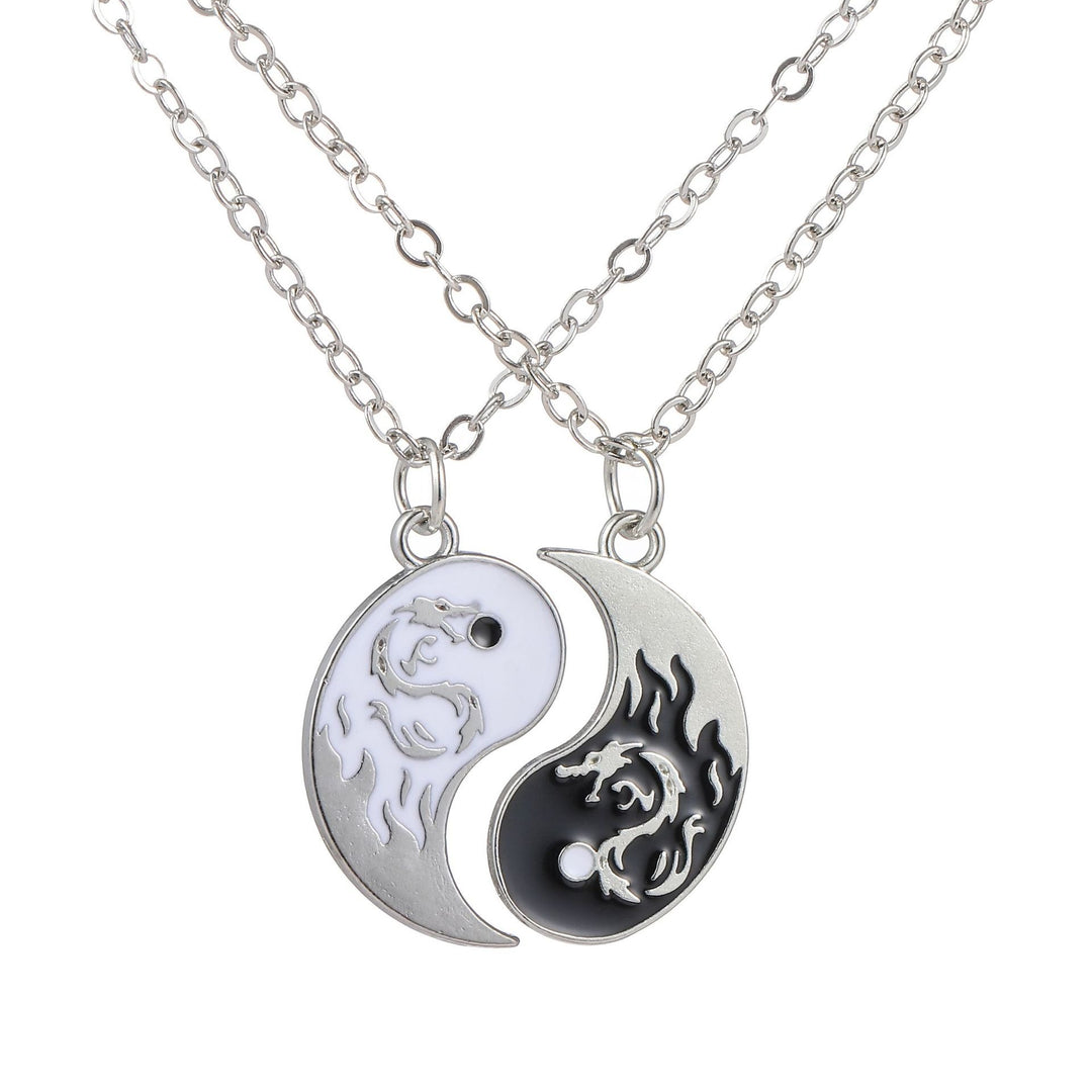 Yin Yang Bagua Dragon Necklace