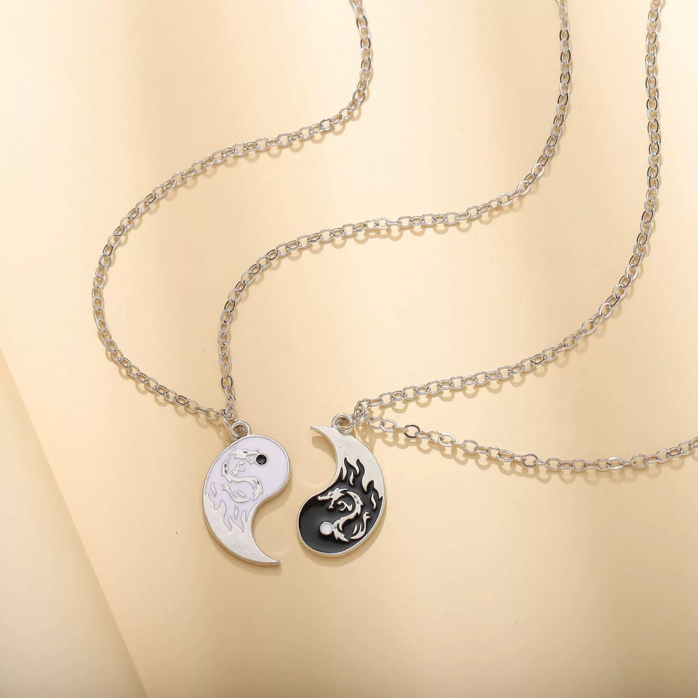 Yin Yang Bagua Dragon Necklace
