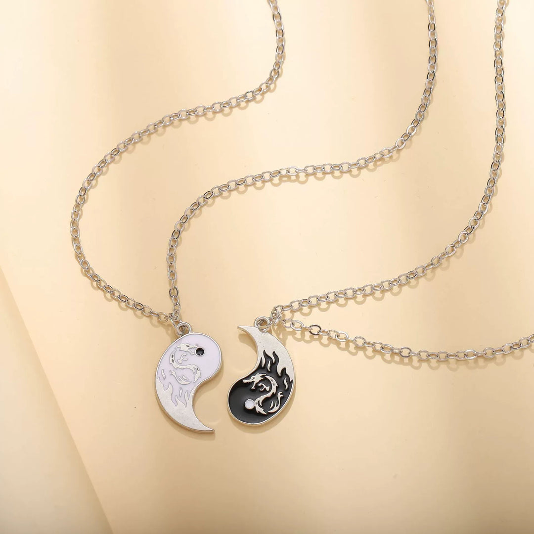 Yin Yang Bagua Dragon Necklace