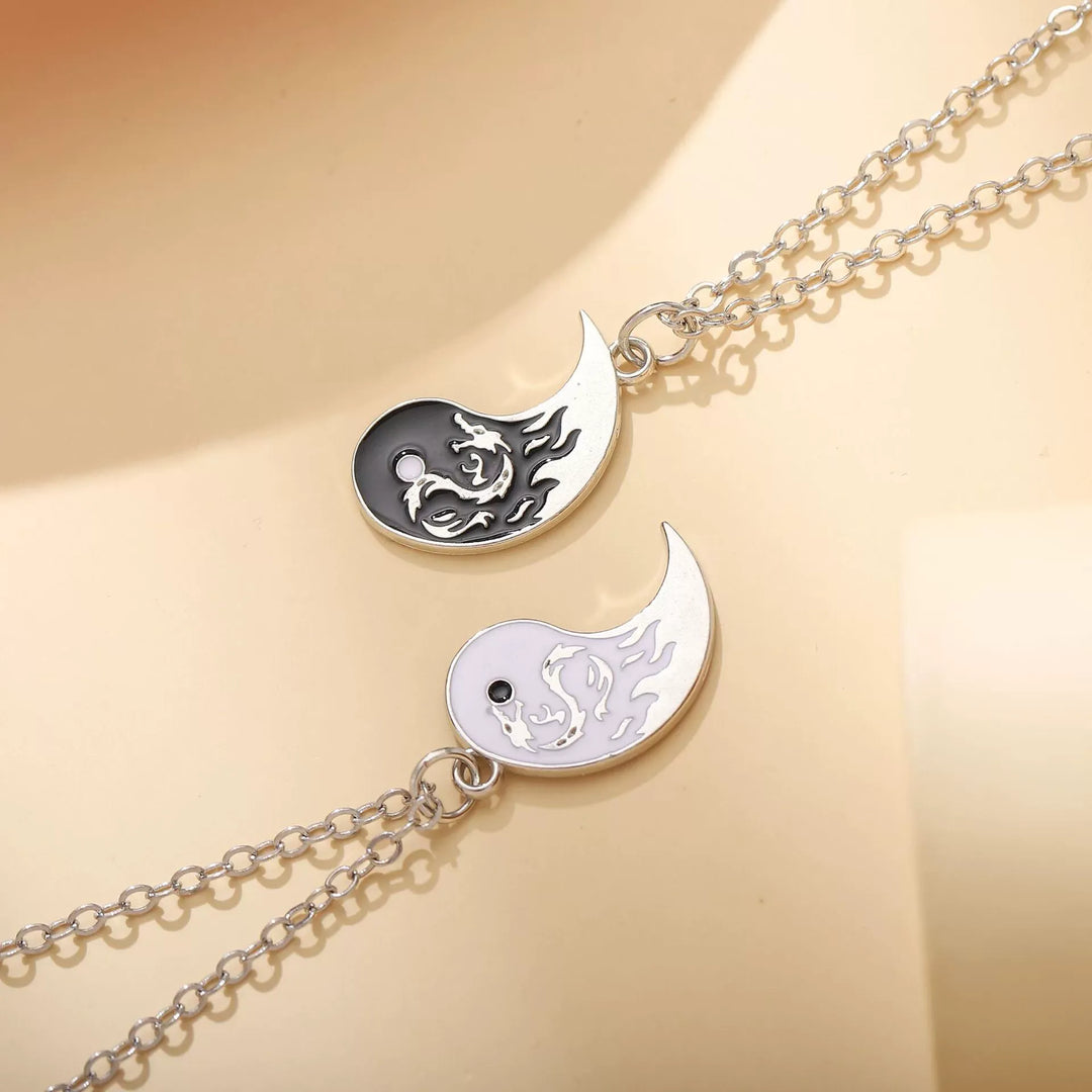 Yin Yang Bagua Dragon Necklace