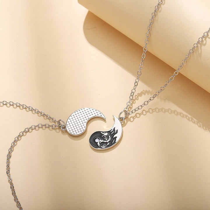 Yin Yang Bagua Dragon Necklace