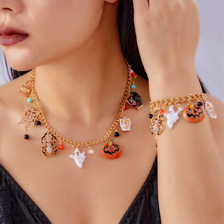 Halloween Pumpkin Ghost Bracelet
