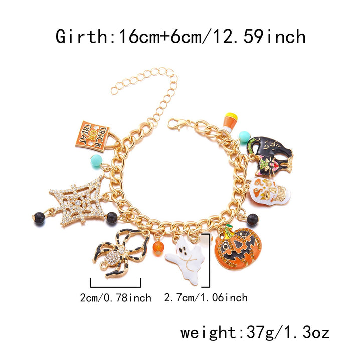 Halloween Pumpkin Ghost Bracelet