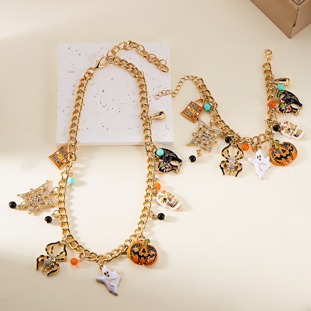 Halloween Pumpkin Ghost Bracelet